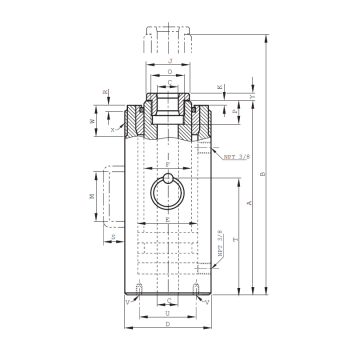 Гидроцилиндры (домкраты) с полым штоком серии YCH Гидроцилиндры (домкраты) с полым штоком серии YCH-1