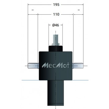 Винтовой домкрат с перемещающимся винтом MecMot VK25-VH-S/SI Винтовой домкрат с перемещающимся винтом MecMot VK25-VH-S/SI-3