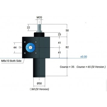 Винтовой домкрат с перемещающимся винтом MecMot VK25-VH-S/SI Винтовой домкрат с перемещающимся винтом MecMot VK25-VH-S/SI-2