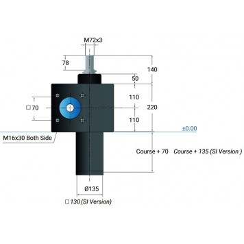 Винтовой домкрат с перемещающимся винтом MecMot VK350-VH-S/SI Винтовой домкрат с перемещающимся винтом MecMot VK350-VH-S/SI-2