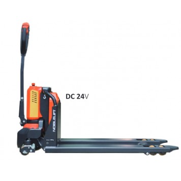 Гидравлическая самоходная тележка Noblelift PTE12N (г/п 1200 кг, 1150 мм, 1.33 м/с, полиуретан)-0