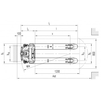 Гидравлическая самоходная тележка Noblelift PTE15N, 36Ач (г/п 1500 кг, 1150 мм, 1.33 м/с, полиуретан) Гидравлическая самоходная тележка Noblelift PTE15N, 36Ач (г/п 1500 кг, 1150 мм, 1.33 м/с, полиуретан)-2