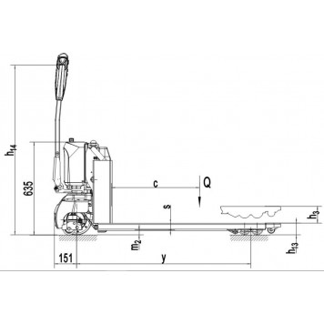 Гидравлическая самоходная тележка Noblelift PTE15Q (ATOM) (г/п 1500 кг, 1150 мм, 1.36 м/с, полиуретан) Гидравлическая самоходная тележка Noblelift PTE15Q (ATOM) (г/п 1500 кг, 1150 мм, 1.36 м/с, полиуретан)-1