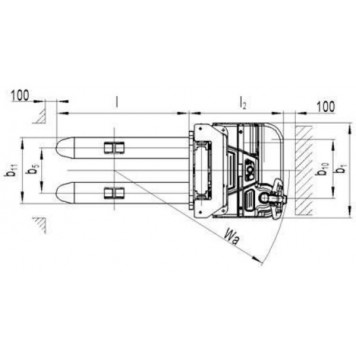 Электрический самоходный штабелер PS 12L-1