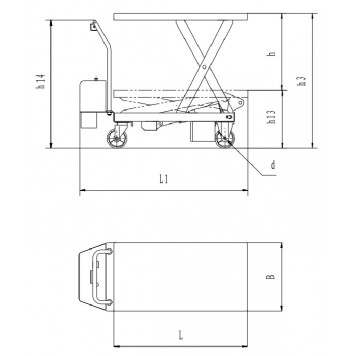 Тележки с электроподъемом ETF30 Тележки с электроподъемом ETF30-1
