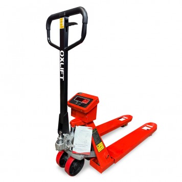 Ручная Гидравлическая Тележка с Весами OXLIFT OX25VM 2500 кг-2