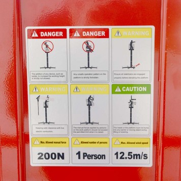 Телескопический Одномачтовый Подъемник ZX-1-060 OXLIFT 6 м 125 кг-6