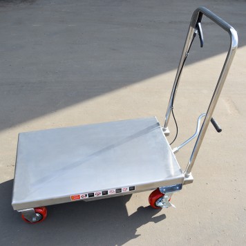 Гидравлический Подъемный Стол Передвижной из нержавеющей стали OXLIFT OXF50-STEEL 900 мм 500 кг-7