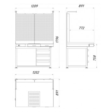 Стол универсальный производственный «КАМА»-1