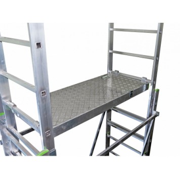 Вышка-тура с подъемным механизмом с настраиваемыми ножками 2*15+2*15-1