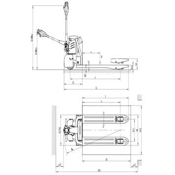 Самоходная тележка OXLIFT TX20-L3 2000 кг-1