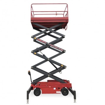 OXLIFT QZ-050-070 Самоходный (поводковый) подъемник ножничного типа с питанием от АКБ 7000 мм 500 кг-0