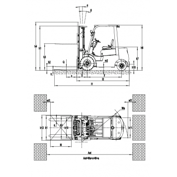 Электропогрузчик Вилочный OXLIFT RX30-2X 4800 мм 3000 кг-2