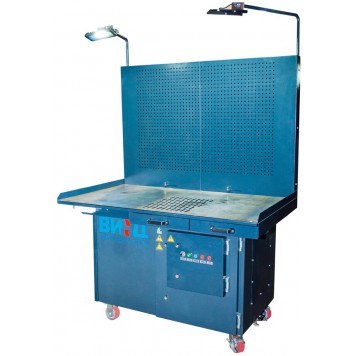 Стол универсальный производственный с встроенным ВАУ МТ «КАМА» 1500-0