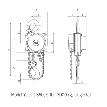 Таль ручная цепная Yalelift 360 ATEX 500 (500 кг), взрывозащищенное исполнение Таль ручная цепная Yalelift 360 ATEX 500 (500 кг), взрывозащищенное исполнение-1