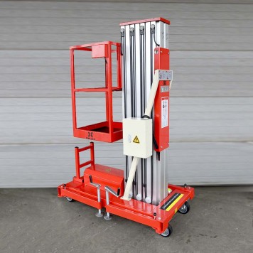 Телескопический Одномачтовый Подъемник ZX-1-100 OXLIFT 10 м 125 кг-1