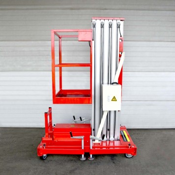 Телескопический Одномачтовый Подъемник ZX-1-100 OXLIFT 10 м 125 кг-2