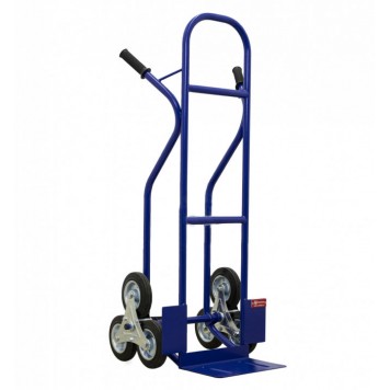 Тележка для подъема груза по лестнице (лестничная) КГЛ-170 (г/п - 170 кг, колеса 250мм, пневмо, литая резина или лестничный блок на выбор)-0