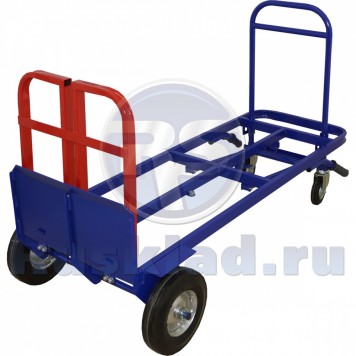 Тележка универсальная трансформер ТГУ-300 (г/п - 300кг, колеса 250мм пневмо или литая резина на выбор)-2