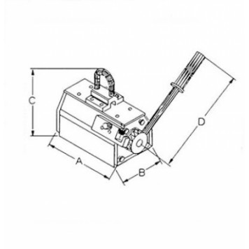 Магнит для подъема грузов постоянный Tigrip TPM -4