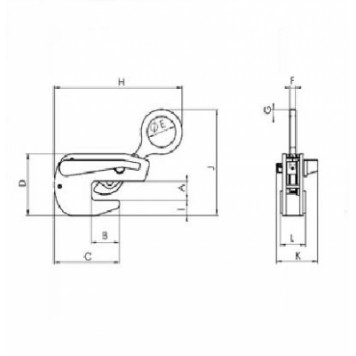 Захват балочный для горизонтального перемещения Tigrip TTT-1