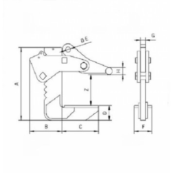 Подъемный механизм для горизонтального перемещения Tigrip TGF Подъемный механизм для горизонтального перемещения Tigrip TGF-1