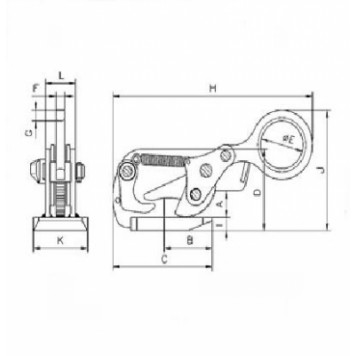 Захват-клемма с замыкающим устройством Tigrip THS-2