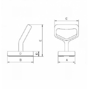 Клемма ручная магнитная Tigrip THM Клемма ручная магнитная Tigrip THM-2