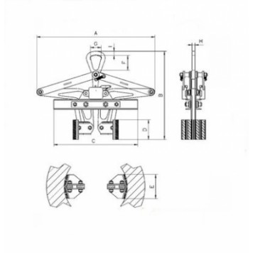 Захват внутренний для бухт и полых материалов Tigrip TDI-2