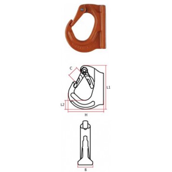 Крюк приварной CM08WH Крюк приварной CM08WH-0