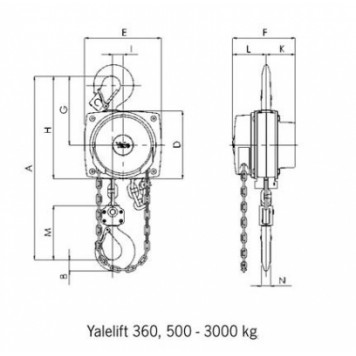 Таль ручная Yalelift 360 YL5000-9 (5,0 т / 9 метров) (Германия) Таль ручная Yalelift 360 YL5000-9 (5,0 т / 9 метров) (Германия)-1
