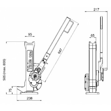 Домкрат механический Yaletaurus-1