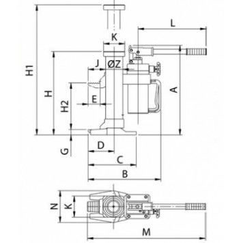 Домкрат с низким подхватом MH-3