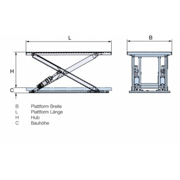 Подъемные столы HTF-XG Proline с плоской платформой-4