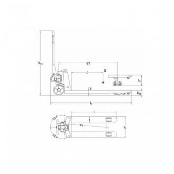 Гидравлическая тележка с весами Noblelift HP ESE20/5 (г/п 2000 кг) -1