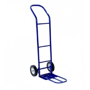 Тележка грузовая двухколесная КГ-150П с откидной полкой (г/п - 150кг, колеса 200мм, пневмо или литая резина на выбор)-0