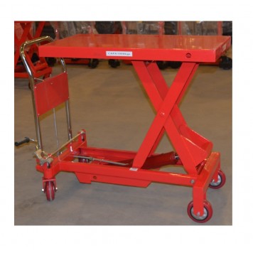 Гидравлический подъемный столик OXF-100 (WP-1000), г/п 1000 кг, 400-1000 мм-0